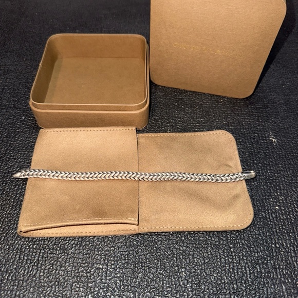 David Yurman Silver Chevron Bead Bracelet - Picture 1 of 5